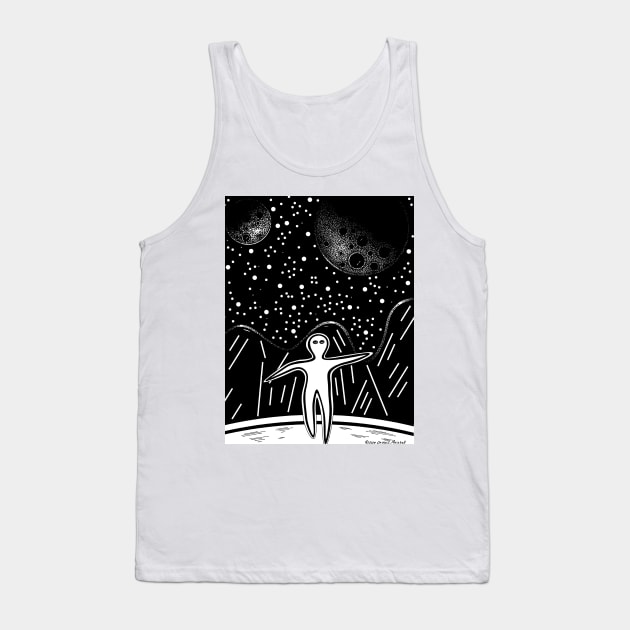 Two Moons Tank Top by dennye